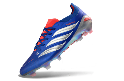 Adidas Predator 26 Elite FG Football Boots - Blue/Vibrant Blue/Fiery Red
