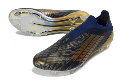 Adidas F50 Elite Laceless FG Football Boots - Navy/Gold/Crimson