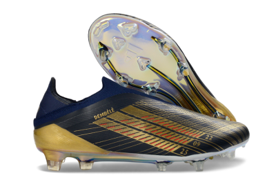 Adidas F50 Elite Laceless FG Football Boots - Navy/Gold/Crimson