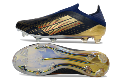 Adidas F50 Elite Laceless FG Football Boots - Navy/Gold/Crimson