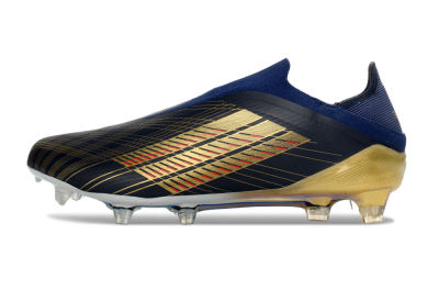 Adidas F50 Elite Laceless FG Football Boots - Navy/Gold/Crimson