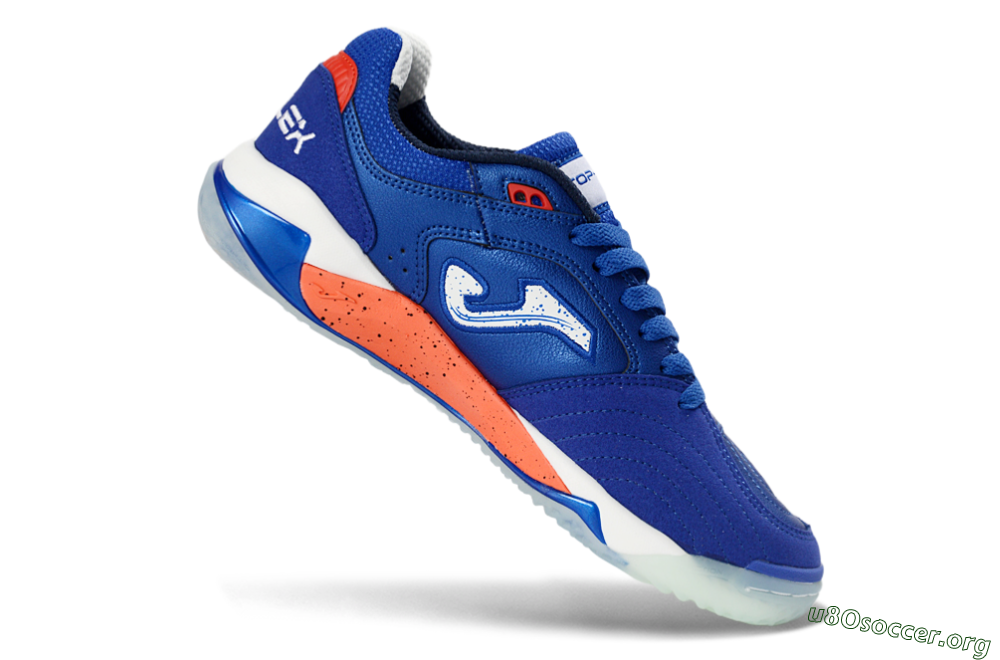 Joma Top Flex IC Football Shoes - Blue/Electric Orange/Deep Blue 4