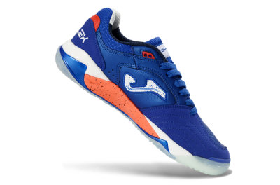 Joma Top Flex IC Football Shoes - Blue/Electric Orange/Deep Blue