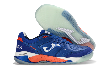 Joma Top Flex IC Football Shoes - Blue/Electric Orange/Deep Blue