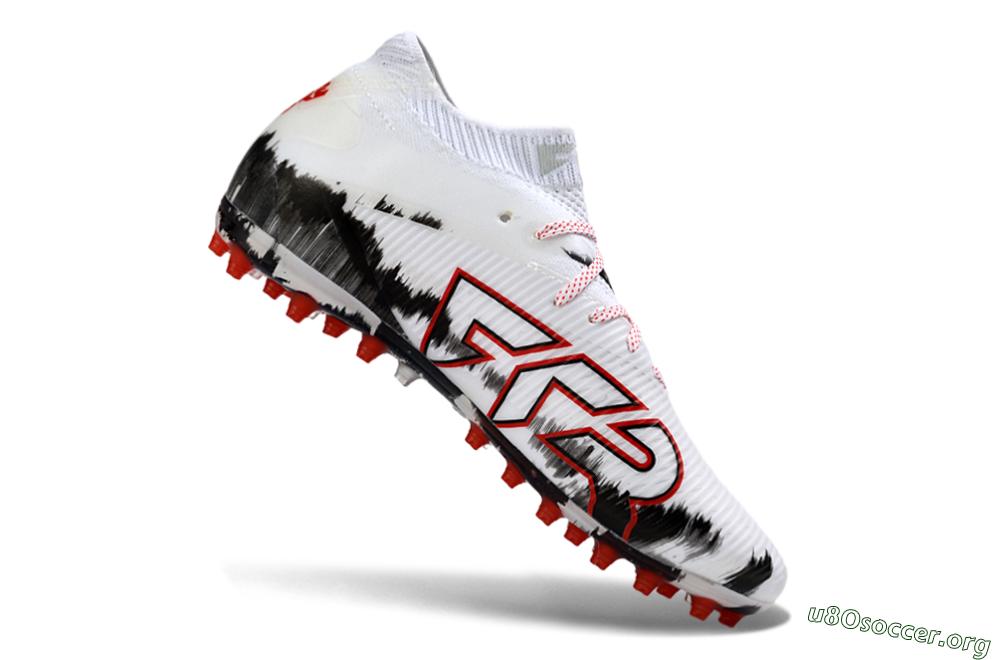 Puma Future 8 Ultimate MG Football Boots - White/Bold Red/Black Brushstroke 4