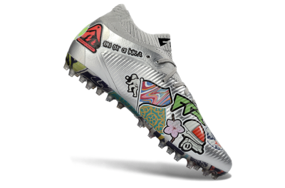 Puma Future 8 Ultimate MG Football Boots - Silver/Vibrant Multicolor/Playful Pattern