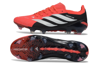 Adidas Predator 26 Elite FG Football Boots - Red/Vibrant Coral/Jet Black
