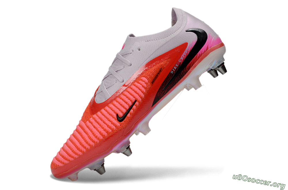 Nike Phantom 6 Elite Low SG Football Boots - Pink/Bright Coral/White 5