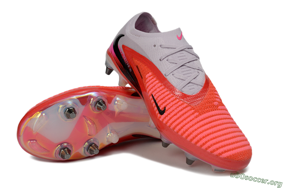 Nike Phantom 6 Elite Low SG Football Boots - Pink/Bright Coral/White 0