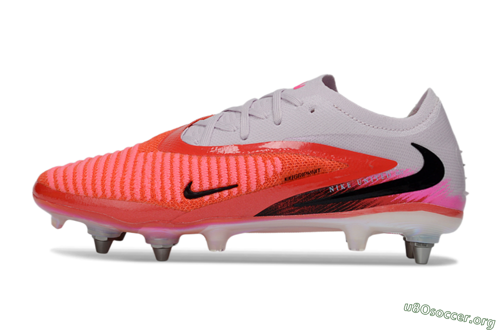 Nike Phantom 6 Elite Low SG Football Boots - Pink/Bright Coral/White 3