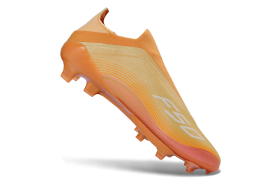 Adidas F50 Elite Lightstrike Pro Laceless FG Football Boots - Orange/Peach Burst/Sunny Glow