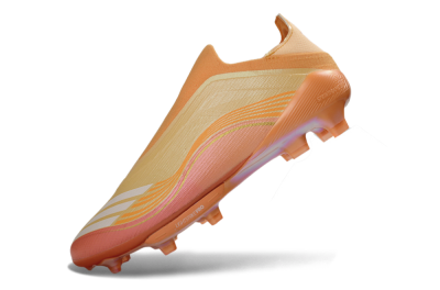 Adidas F50 Elite Lightstrike Pro Laceless FG Football Boots - Orange/Peach Burst/Sunny Glow