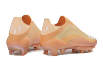 Adidas F50 Elite Lightstrike Pro Laceless FG Football Boots - Orange/Peach Burst/Sunny Glow