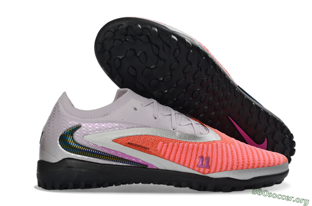 Nike Phantom 6 Elite Low TF Football Shoes - Orange/Vibrant Coral/Soft Lilac 2