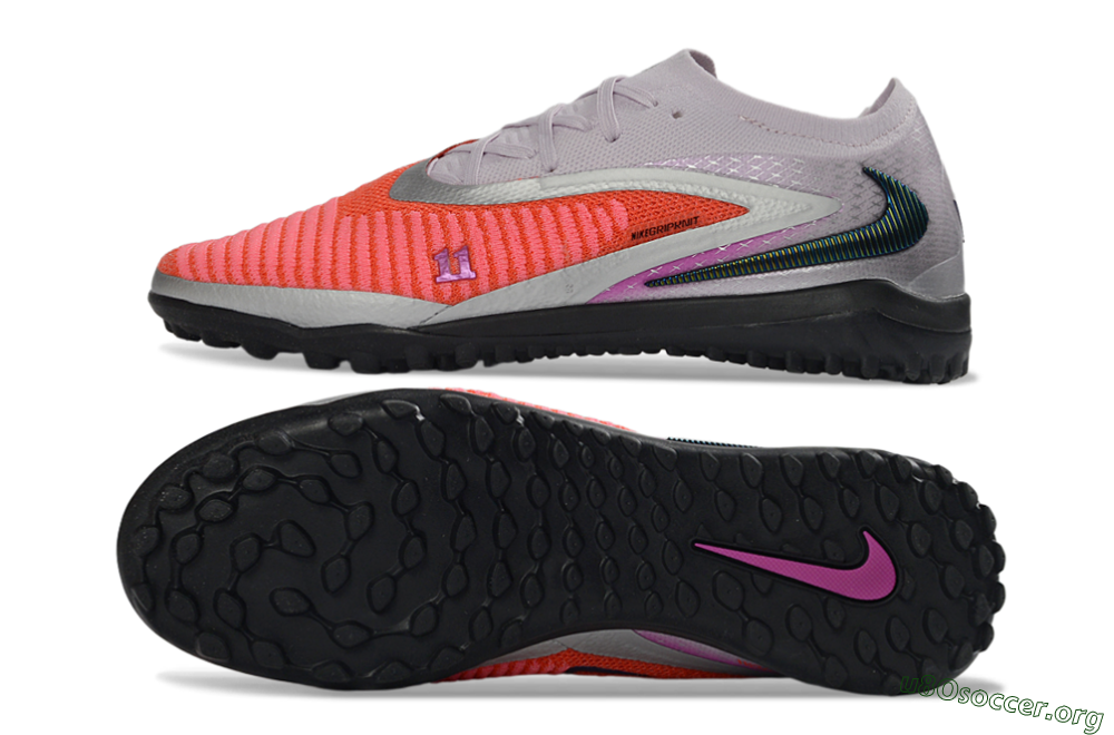 Nike Phantom 6 Elite Low TF Football Shoes - Orange/Vibrant Coral/Soft Lilac 1