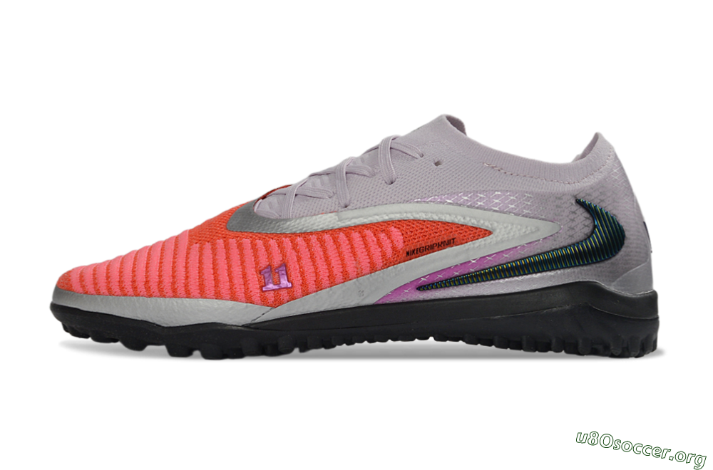 Nike Phantom 6 Elite Low TF Football Shoes - Orange/Vibrant Coral/Soft Lilac 3