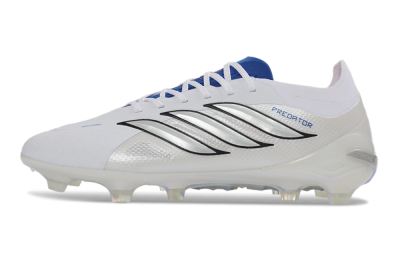 Adidas Predator 26 Elite FG Football Boots - White/Sky Blue/Black