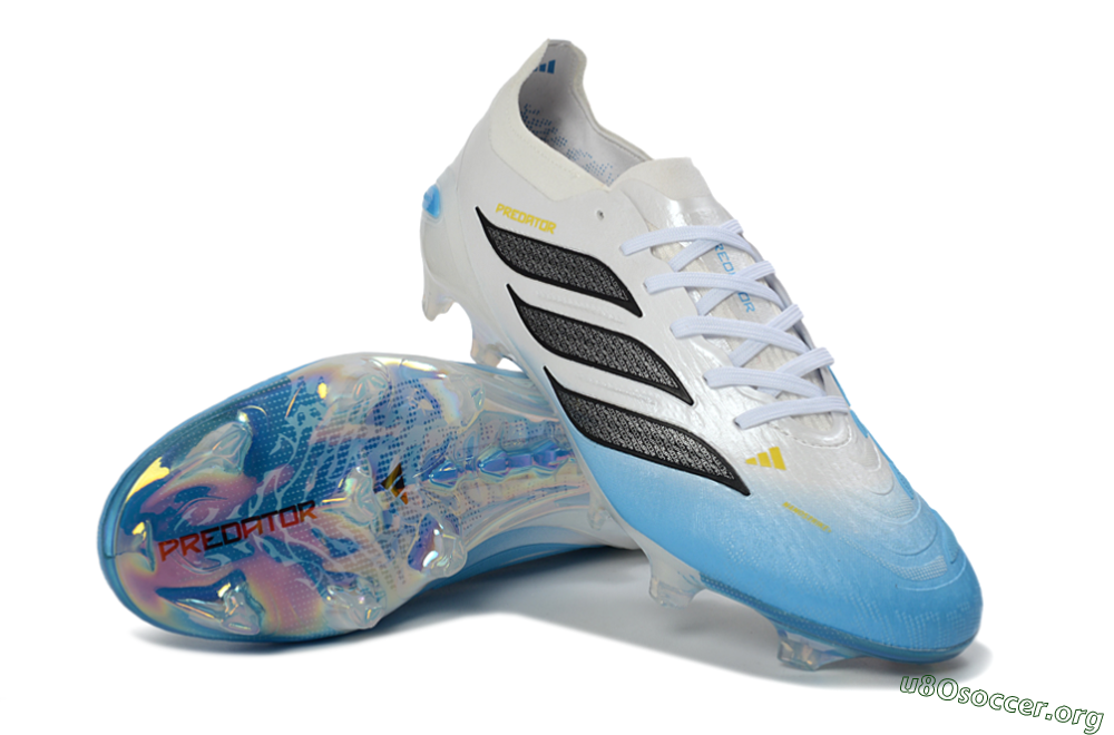 Adidas Predator 26 Elite FG Football Boots - Blue/Ice Blue/White Pearl 0