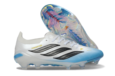 Adidas Predator 26 Elite FG Football Boots - Blue/Ice Blue/White Pearl