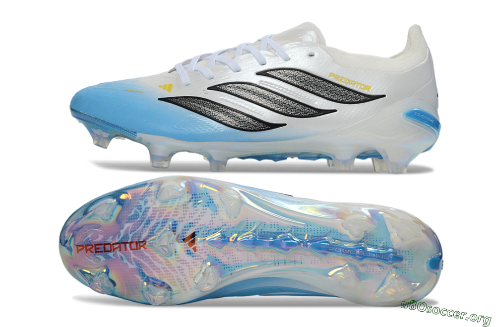 Adidas Predator 26 Elite FG Football Boots - Blue/Ice Blue/White Pearl 1