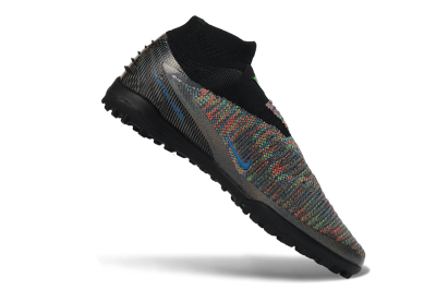 Nike Phantom 6 Elite High TF Football Shoes - Black/Electric Green/Multicolor