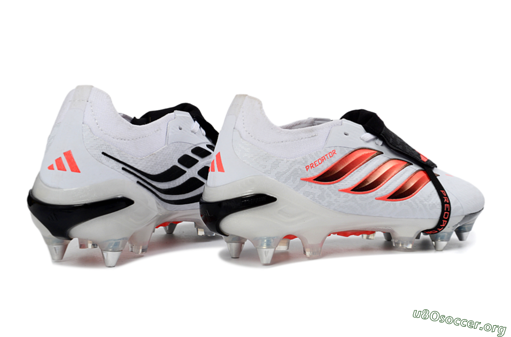 Adidas Predator 26 Elite Fold-Over Tongue FG Football Boots - White/Vivid Pink/Black 6