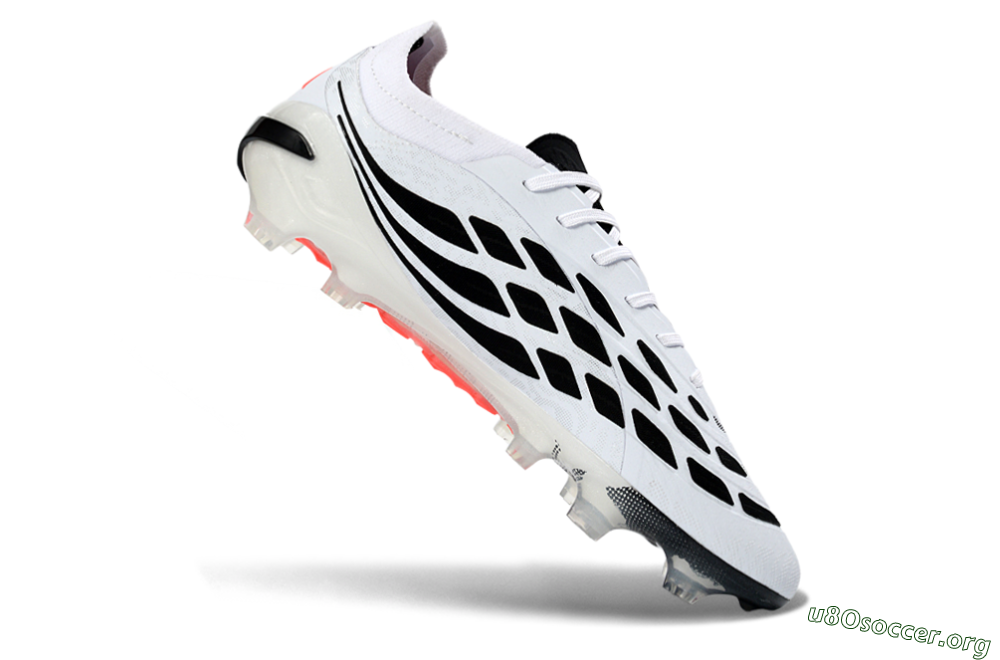 Adidas Predator 26 Elite FG Football Boots - White/Fiery Red/Black 4
