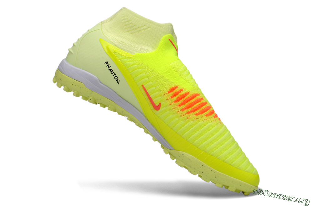 Nike Phantom 6 Elite High TF Football Shoes - Yellow/Electric Neon/Black 4