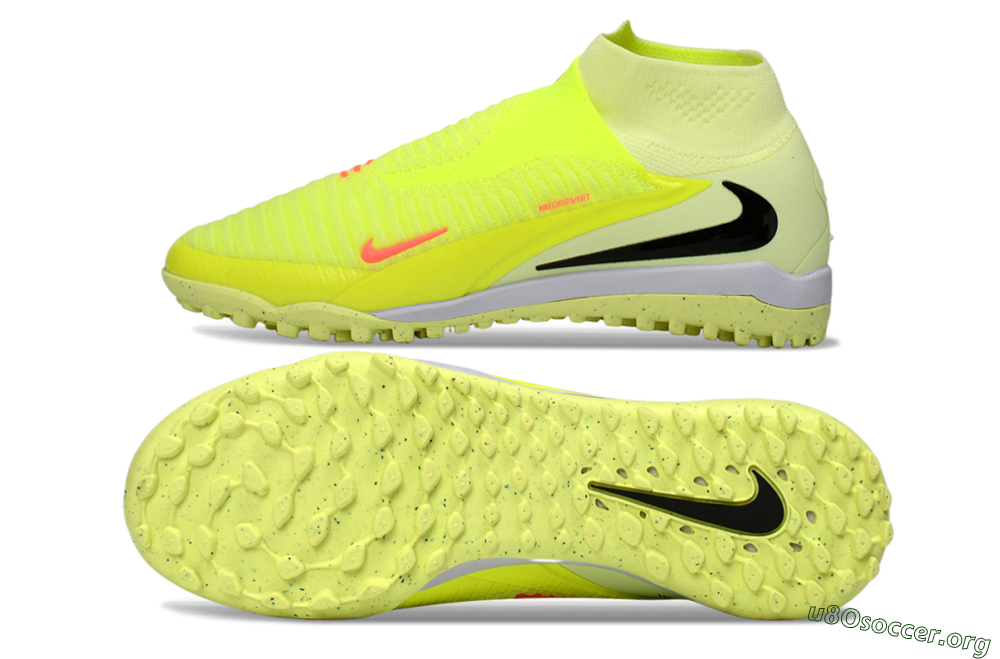 Nike Phantom 6 Elite High TF Football Shoes - Yellow/Electric Neon/Black 1