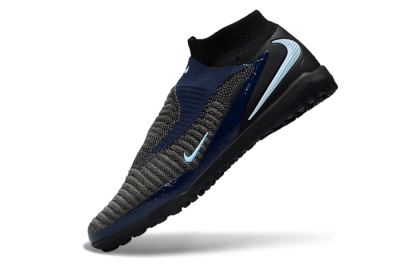 Nike Phantom 6 Elite High TF Football Shoes - Black/Navy Blue/Dark Gray