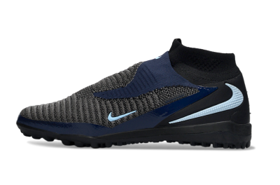 Nike Phantom 6 Elite High TF Football Shoes - Black/Navy Blue/Dark Gray