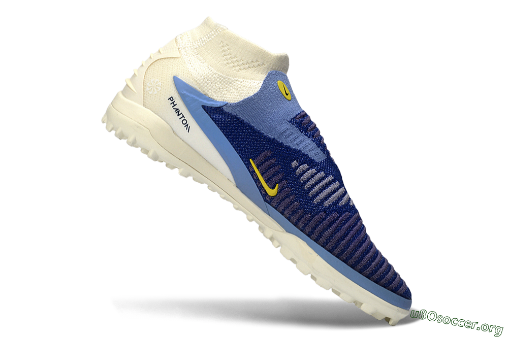 Nike Phantom 6 Elite High TF Football Shoes - Blue/Sky Blue/Dark Navy 4