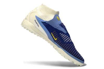 Nike Phantom 6 Elite High TF Football Shoes - Blue/Sky Blue/Dark Navy