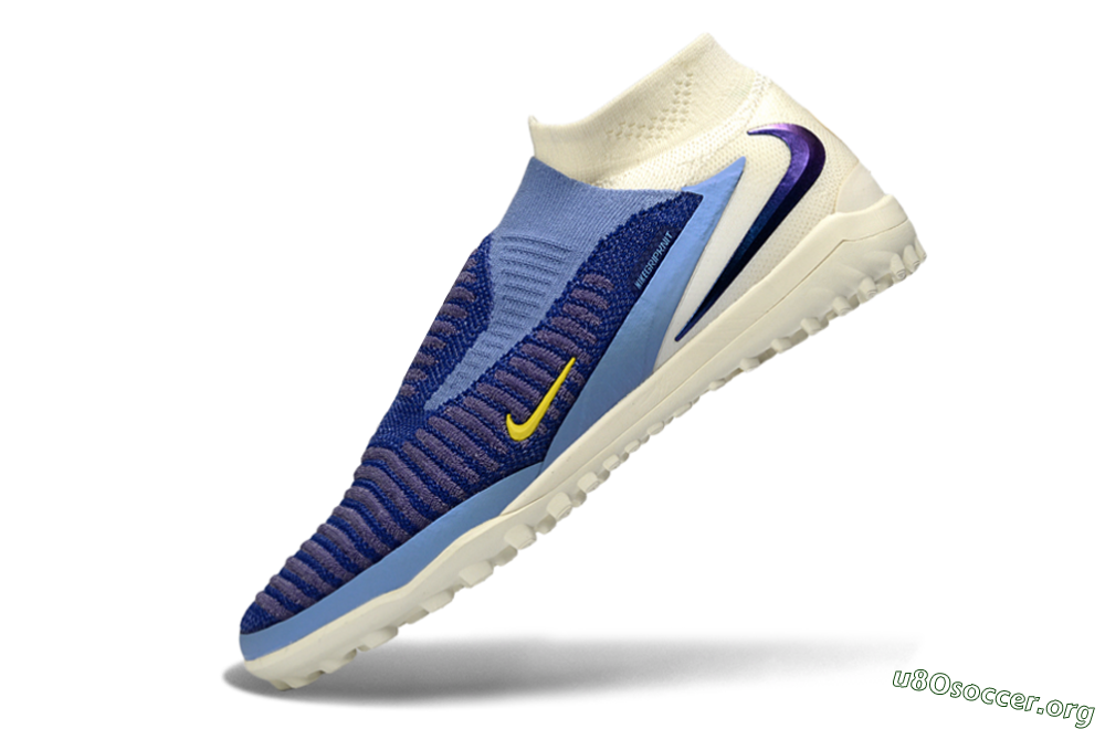 Nike Phantom 6 Elite High TF Football Shoes - Blue/Sky Blue/Dark Navy 5