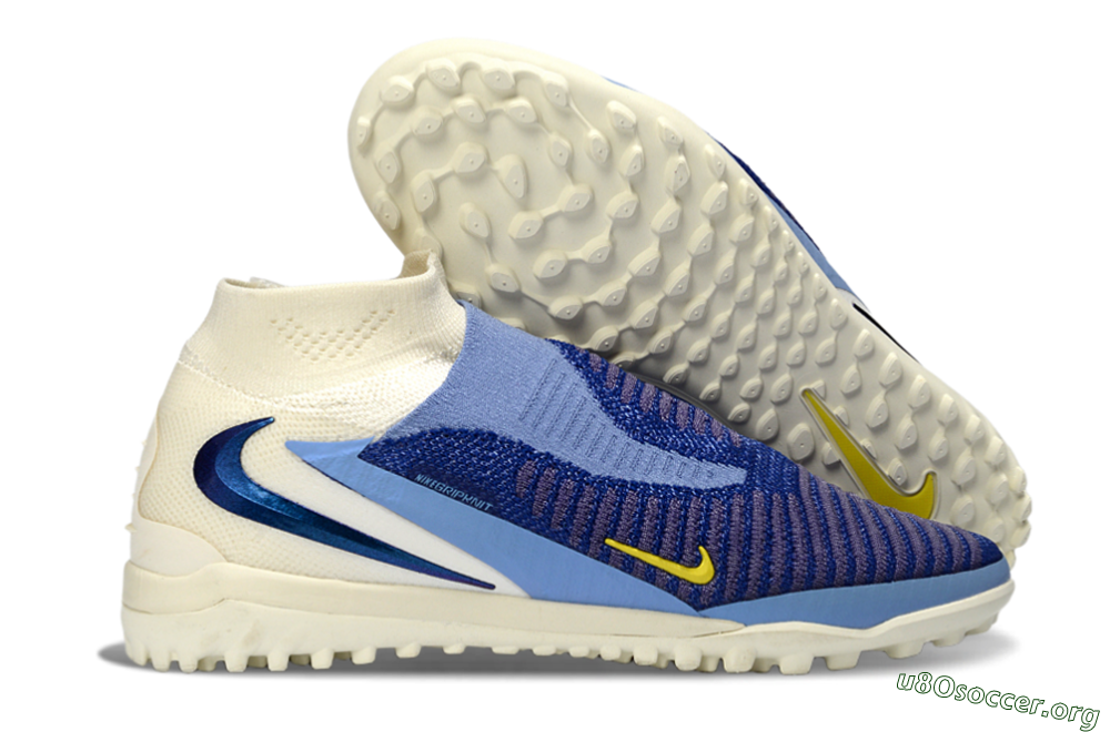 Nike Phantom 6 Elite High TF Football Shoes - Blue/Sky Blue/Dark Navy 2