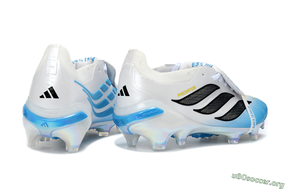 Adidas Predator 26 Elite Fold-Over Tongue FG Football Boots - Blue/Ice Blue/Frost White 6