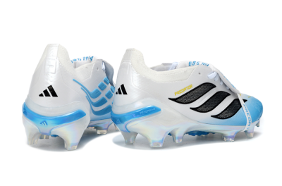Adidas Predator 26 Elite Fold-Over Tongue FG Football Boots - Blue/Ice Blue/Frost White