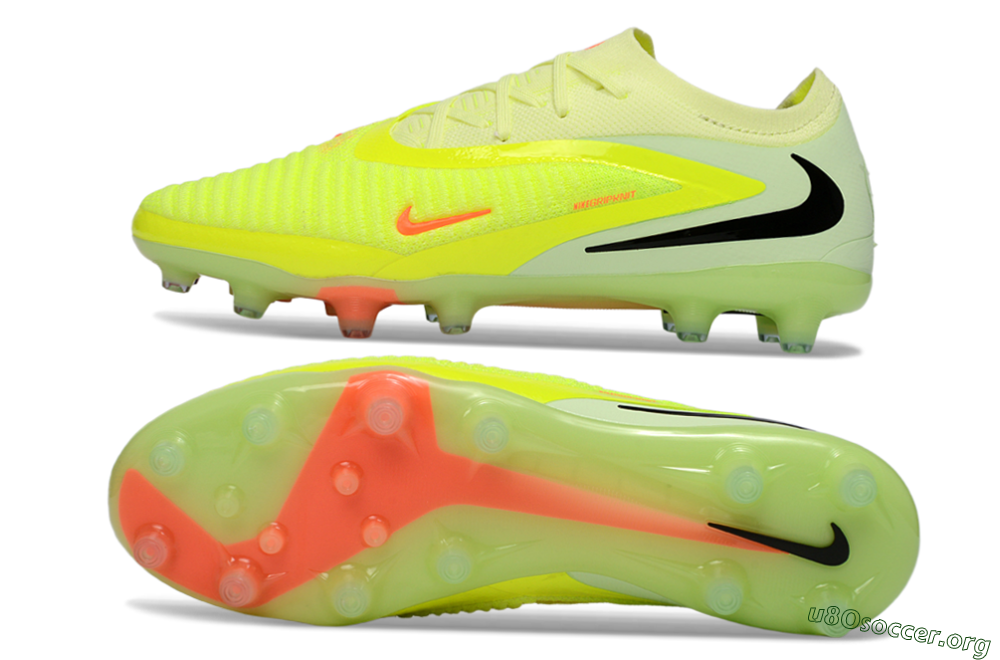 Nike Phantom 6 Elite Low AG Football Boots - Yellow/Fluorescent Yellow/Neon Pink 1