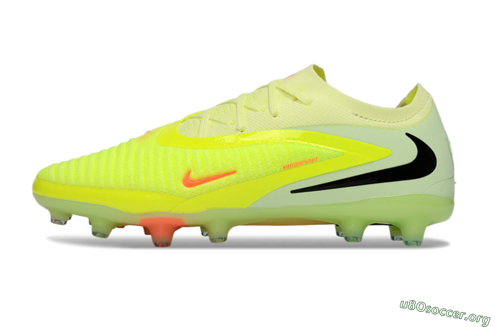 Nike Phantom 6 Elite Low AG Football Boots - Yellow/Fluorescent Yellow/Neon Pink 3
