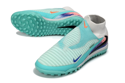 Nike Phantom 6 Elite High TF Football Shoes - Aqua/Coral Splash/Cool Mint