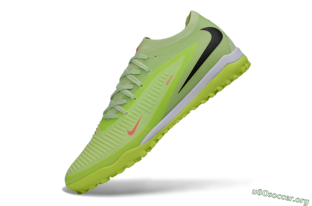 Nike Phantom 6 Elite Low TF Football Shoes - Green/Lime Glow/Neon Orange 5