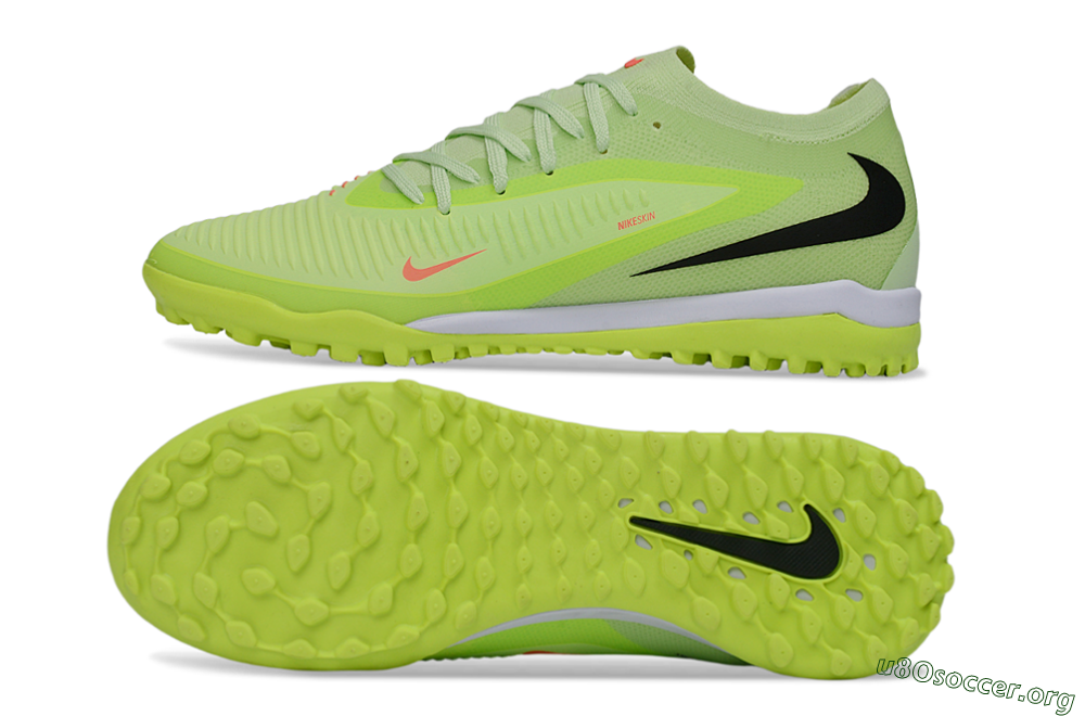 Nike Phantom 6 Elite Low TF Football Shoes - Green/Lime Glow/Neon Orange 1