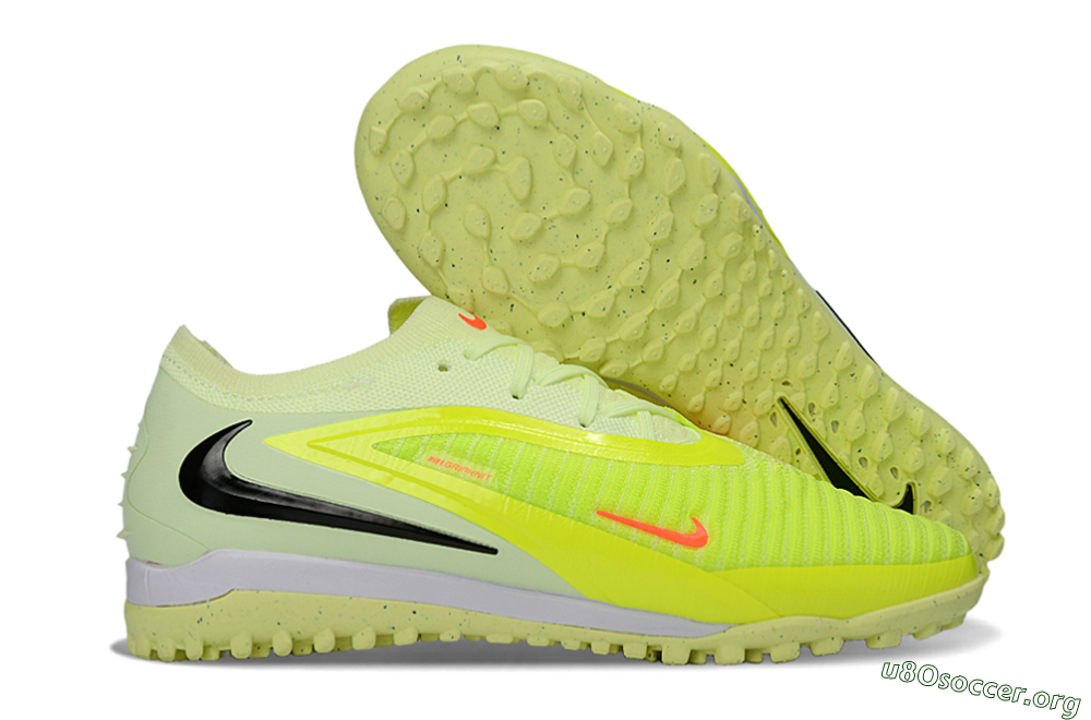 Nike Phantom 6 Elite Low TF Football Shoes - Yellow/Pale Yellow/Neon Orange 2