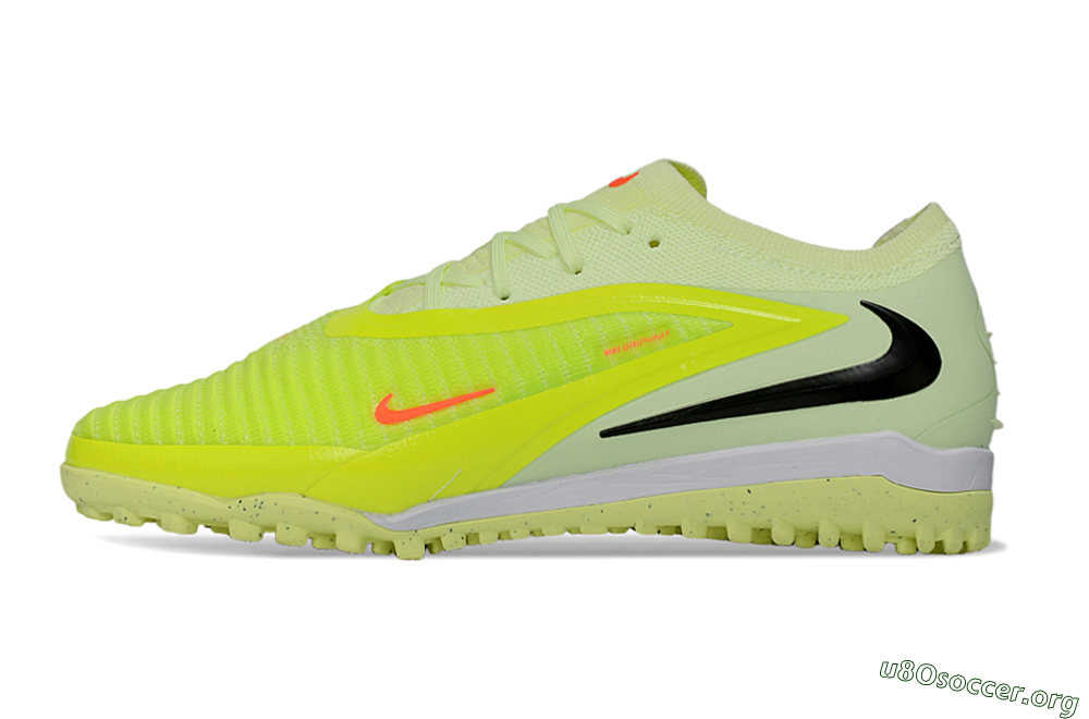 Nike Phantom 6 Elite Low TF Football Shoes - Yellow/Pale Yellow/Neon Orange 3