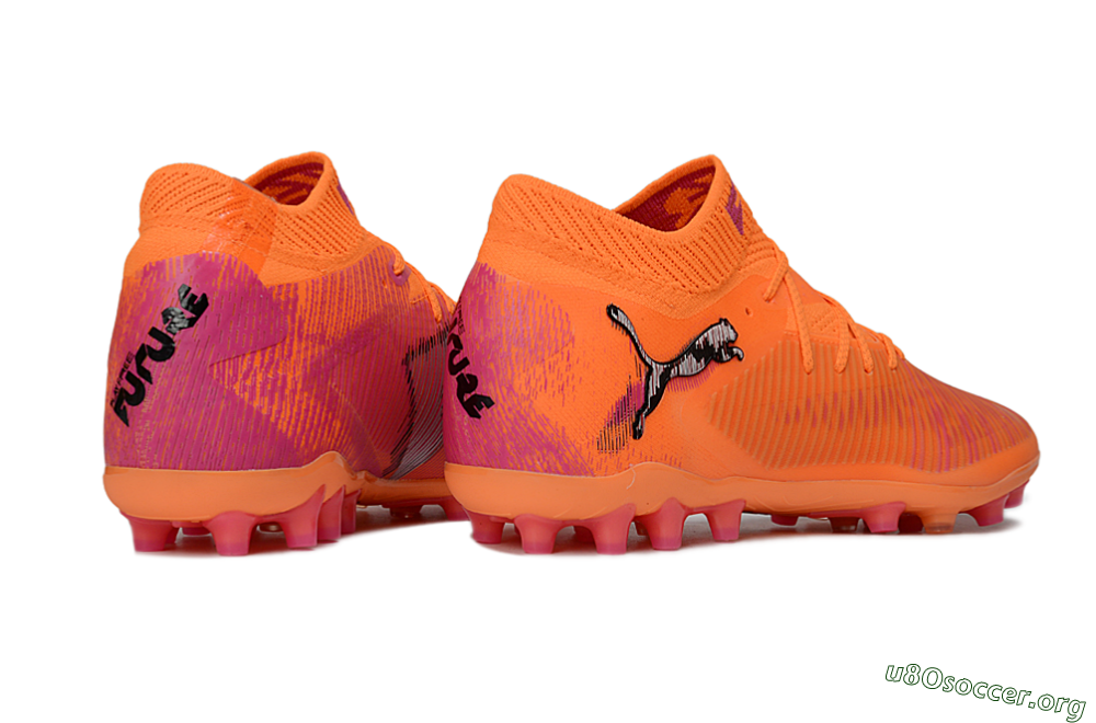 Puma Future 8 Ultimate AG Football Boots - Orange/Neon Coral/Pink Fusion 6