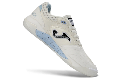 Joma Top Flex IC Football Shoes - White/Sky Blue/Black