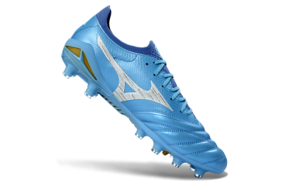 Mizuno Morelia Neo 4 FG Football Boots - Blue/Sky Blue/Sunny Yellow