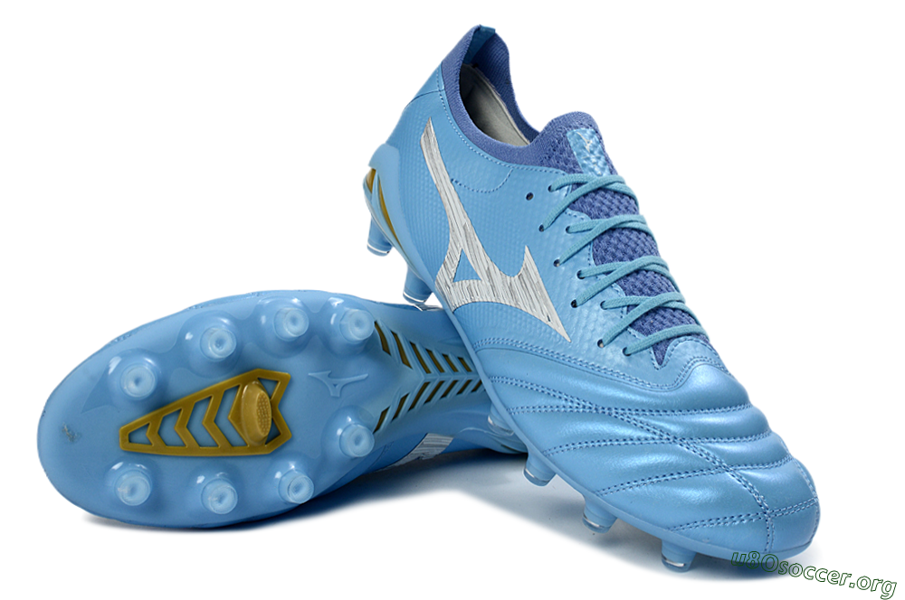 Mizuno Morelia Neo 4 FG Football Boots - Blue/Sky Blue/Sunny Yellow 0
