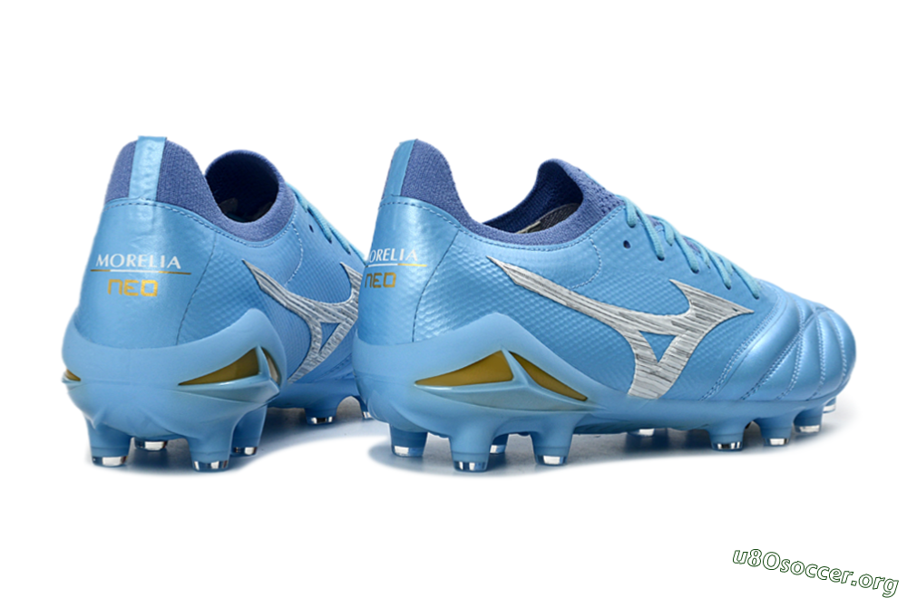 Mizuno Morelia Neo 4 FG Football Boots - Blue/Sky Blue/Sunny Yellow 6