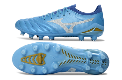 Mizuno Morelia Neo 4 FG Football Boots - Blue/Sky Blue/Sunny Yellow